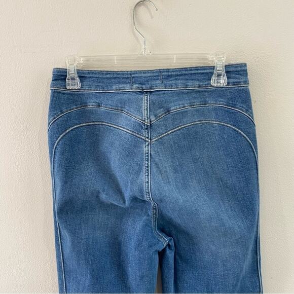 Free People We The Free Cross My Heart Slim Straight High Rise Jeans Sz 29 - Picture 9 of 12